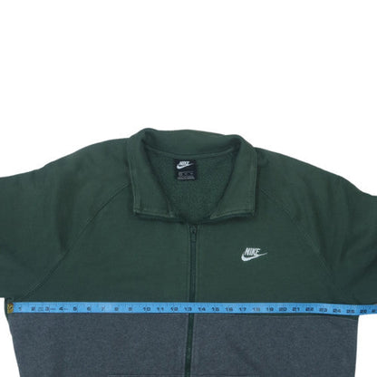 Nike Men's Green 2XL Track Jacket Full Zip Fleece Activewear