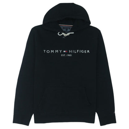 Tommy Hilfiger Men's Black XL Pullover Hoodie with Logo