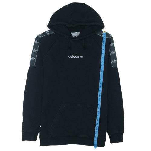 adidas Mens Black Pullover Hoodie Size M Sports Fleece Sweatshirt