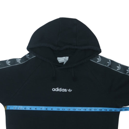 adidas Mens Black Pullover Hoodie Size M Sports Fleece Sweatshirt