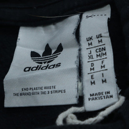 adidas Mens Black Pullover Hoodie Size M Sports Fleece Sweatshirt