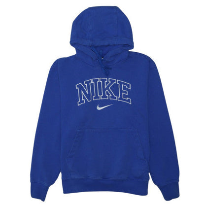 Nike Womens Blue Pullover Hoodie Small Standard Fit Cotton Blend