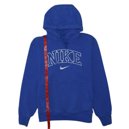 Nike Womens Blue Pullover Hoodie Small Standard Fit Cotton Blend