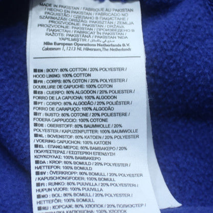 Nike Womens Blue Pullover Hoodie Small Standard Fit Cotton Blend
