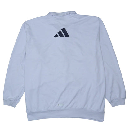 Adidas Men's White 4XL Track Jacket Full Zip Lightweight Activewear