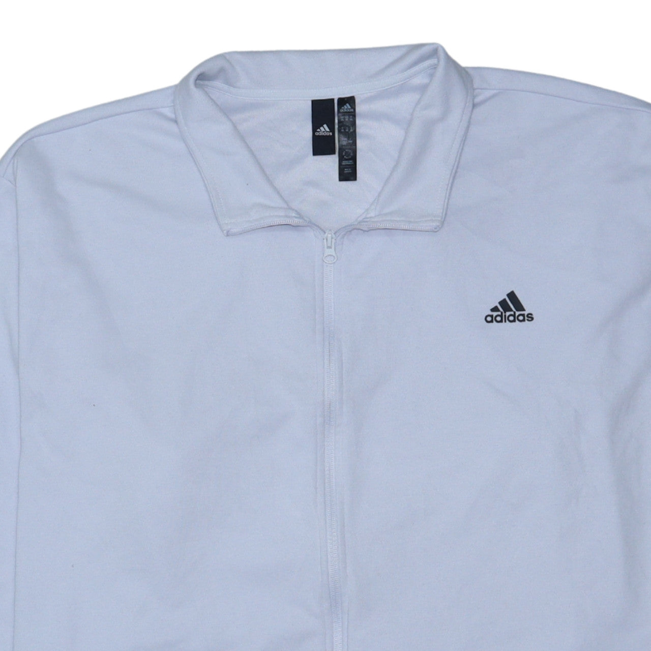 Adidas Men's White 4XL Track Jacket Full Zip Lightweight Activewear