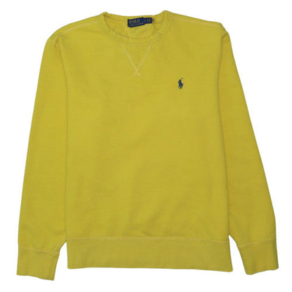 Polo Ralph Lauren Men's Yellow Crew Neck Pullover Sweatshirt M