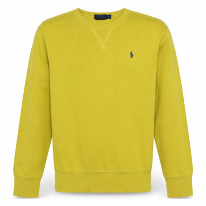 Polo Ralph Lauren Men's Yellow Crew Neck Pullover Sweatshirt M
