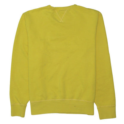 Polo Ralph Lauren Men's Yellow Crew Neck Pullover Sweatshirt M