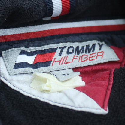 Tommy Hilfiger Men's Black Pullover Hoodie L Classic Logo Sweatshirt