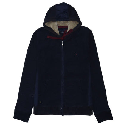Tommy Hilfiger Men's Blue Full Zip Hoodie 2XL Vintage Fit