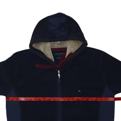 Tommy Hilfiger Men's Blue Full Zip Hoodie 2XL Vintage Fit