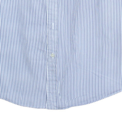 Polo Ralph Lauren Men's Blue Striped Slim Fit Long Sleeve Shirt Size L