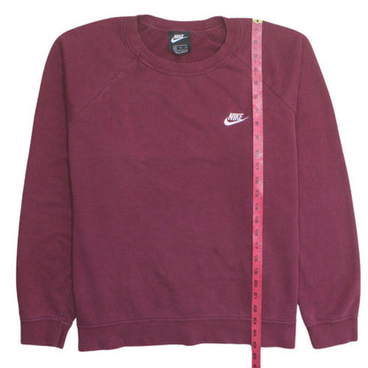 Nike Womens Burgundy Crew Neck Sweatshirt XXL Cotton Blend Casual