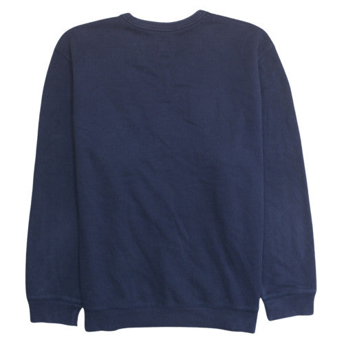 GAP Men's Navy Blue Crew Neck Logo Sweatshirt XXL Cotton Blend