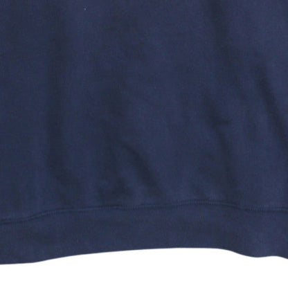 GAP Men's Navy Blue Crew Neck Logo Sweatshirt XXL Cotton Blend