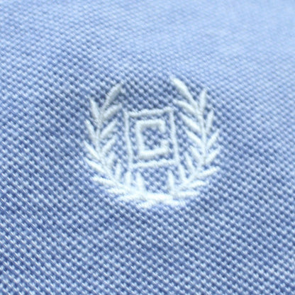 Chaps Men's Blue Short Sleeve Classic Fit Cotton Polo Shirt Size L