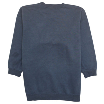 Adidas Men's Blue Embroidered Logo Pullover Sweatshirt Size L