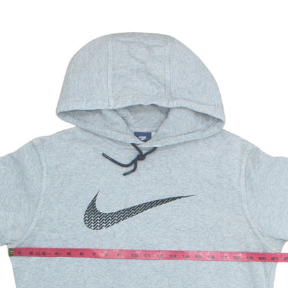 Nike Men's Grey Pullover Hoodie Medium Graphic Sportswear