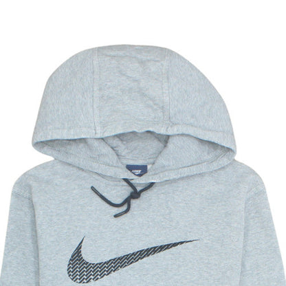 Nike Men's Grey Pullover Hoodie Medium Graphic Sportswear