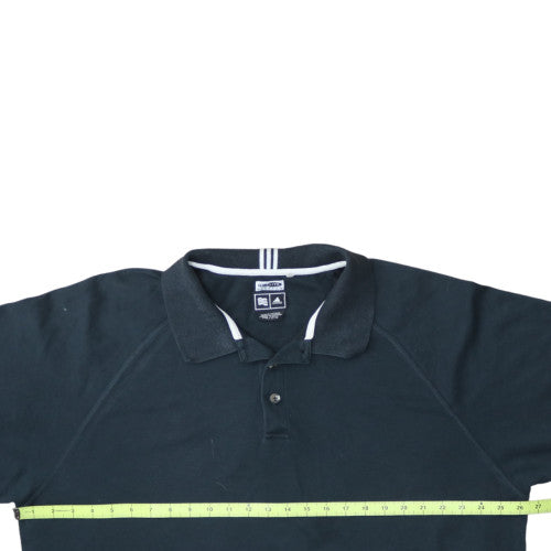 Adidas Mens Black Climalite Stretch Polo Shirt 2XL Regular Fit