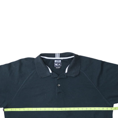 Adidas Mens Black Climalite Stretch Polo Shirt 2XL Regular Fit