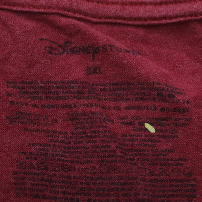 Disney Store Women Red Mickey Mouse T-Shirt 3XL Short Sleeve Cotton Blend