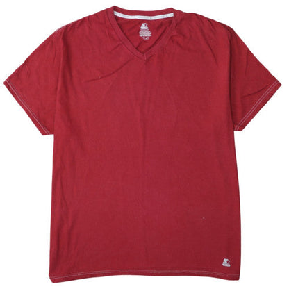 Starter Dri-Star Men’s Red V-Neck Short Sleeve 2XL T-Shirt