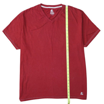 Starter Dri-Star Men’s Red V-Neck Short Sleeve 2XL T-Shirt