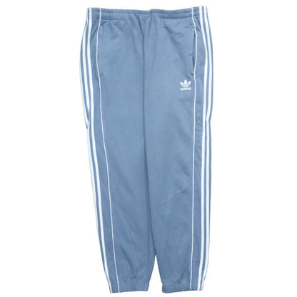 Adidas Men's Blue XL Track Pants with Side Stripes and Pockets