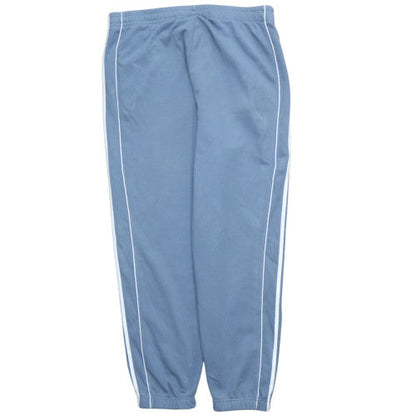 Adidas Men's Blue XL Track Pants with Side Stripes and Pockets