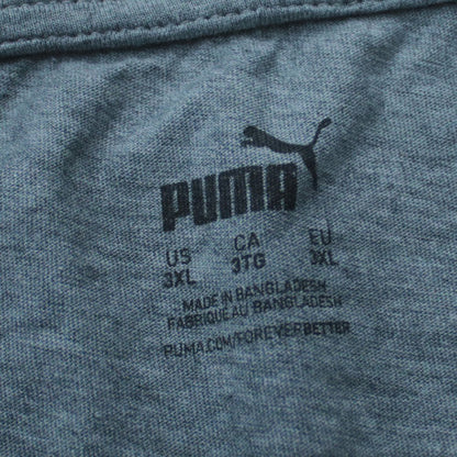 Puma Men's Grey Graphic Print Crew Neck Short Sleeve T-Shirt 3XL