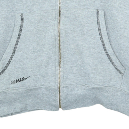 Nike Air Max Men's Grey Full Zip Hoodie Size L Sportswear