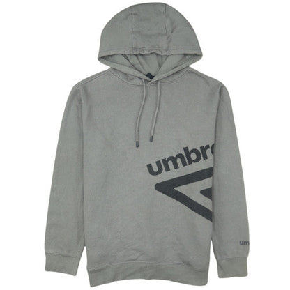 Umbro Men's Grey Pullover Hoodie M Graphic Sports Fleece