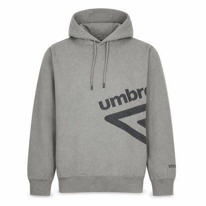 Umbro Men's Grey Pullover Hoodie M Graphic Sports Fleece
