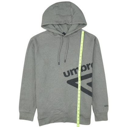 Umbro Men's Grey Pullover Hoodie M Graphic Sports Fleece
