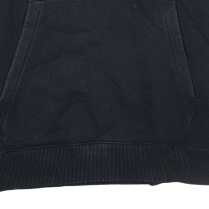 Champion Men's Black Pullover Hoodie Medium Embroidered Logo