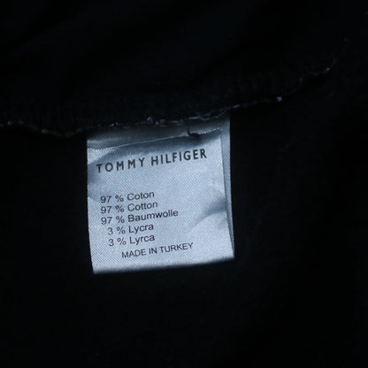Tommy Hilfiger Men's Black XL Track Jacket Cotton Blend Zip Up