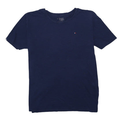 Tommy Hilfiger Men's Navy Blue Cotton Crew Neck T-Shirt Size L