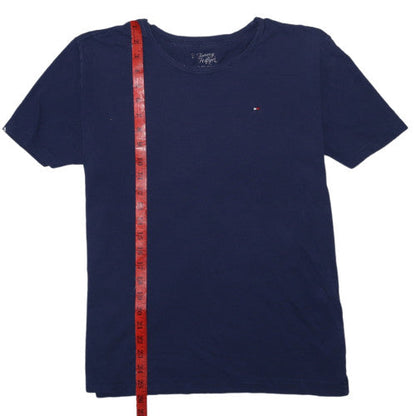 Tommy Hilfiger Men's Navy Blue Cotton Crew Neck T-Shirt Size L