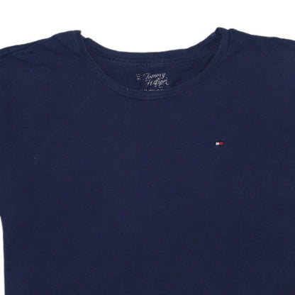 Tommy Hilfiger Men's Navy Blue Cotton Crew Neck T-Shirt Size L
