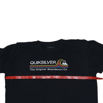 Quiksilver Men's Black XL Regular Fit Cotton Graphic T-Shirt