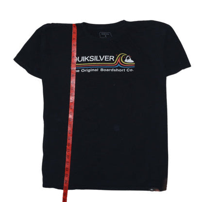 Quiksilver Men's Black XL Regular Fit Cotton Graphic T-Shirt