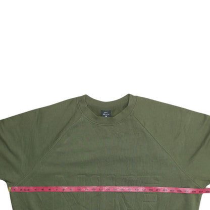 Nike Women's Green Crew Neck Dri-FIT Sweatshirt XL Cotton Blend