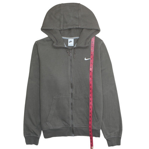 Nike Men's Grey Full Zip Hoodie Size L Fleece Sportswear