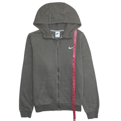 Nike Men's Grey Full Zip Hoodie Size L Fleece Sportswear