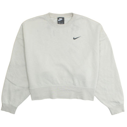 Nike Women's Beige Pullover Sweatshirt Small Crew Neck Fleece