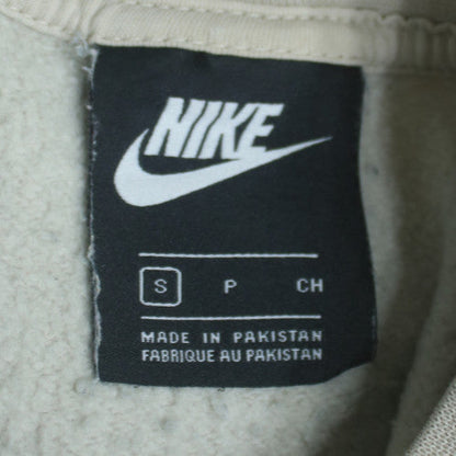 Nike Women's Beige Pullover Sweatshirt Small Crew Neck Fleece
