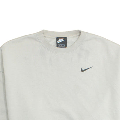 Nike Women's Beige Pullover Sweatshirt Small Crew Neck Fleece