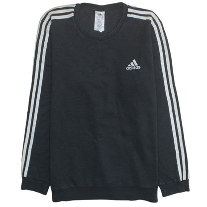 Adidas Men's Black Long Sleeve Crew Neck Pullover Sweatshirt L